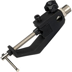 On Stage Table or Stand Microphone Clip Attachment Clamp