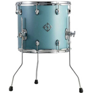 Dixon Cornerstone Maple Series Floor Tom in Quetzal Blue Satin (14 x 14")