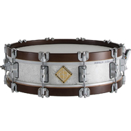 Dixon Classic Series Wood Snare Drum in Sub Zero White with Maple Hoops - 14 x 3.5"