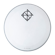 Dixon 18" Bass Drum Head White Coated with Muffler Ring, Resonant Side (0.188mm)