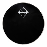 Dixon 20" Bass Drum Head Black with Muffler Ring, Resonant Side (0.250mm)