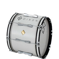 Dixon Wood Marching Bass Drum in White (18 x 14")