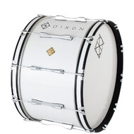Dixon Wood Marching Bass Drum in White (22 x 14")
