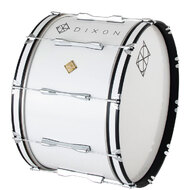 Dixon Wood Marching Bass Drum in White (24 x 14")