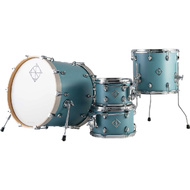 Dixon Cornerstone Maple 422 Series 4-Pce Drum Kit in Quetzal Blue Satin