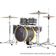 Dixon Jet Set Plus Series 5-Pce Drum Kit in Ebony/Yellow Finish