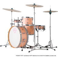 Dixon Little Roomer Series 5-Pce Drum Kit in Peach Fuzz Finish