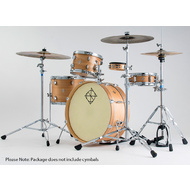 Dixon Little Roomer Series 5-Pce Drum Kit in Satin Natural Lacquer Finish