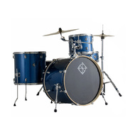 Dixon Spark Series 4-Pce Drum Kit with Cymbals in Ocean Blue Sparkle