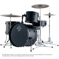 Dixon Spark Special Edition 420 Series 4-Pce Drum Kit in Ninja Black Finish