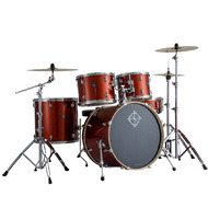 Dixon Spark Series 5-Pce Drum Kit with Cymbals in Champagne Sparkle