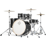 Dixon Spark Standard Series 5-Pce Drum Kit with Cymbals in Misty Black Sparkle