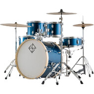 Dixon Spark Standard Series 5-Pce Drum Kit with Cymbals in Ocean Blue Sparkle