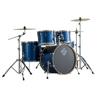 Dixon Spark Series 5-Pce Drum Kit with Cymbals in Ocean Blue Sparkle