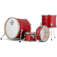 Dixon Spark Birch Series 4-Pce Drum Kit in See Thru Wine Red