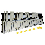 Percussion Plus 30-Note Glockenspiel with Black Wood Folding Frame & Bag