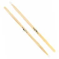 Percussion Plus Hickory Wood with Nylon Tip 5A Drum Sticks