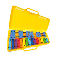 Percussion Plus 25-Note Coloured Glockenspiel in Plastic Case