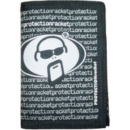Protection Racket Wallet in Black with Black & White Logo