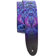 Perris 2.5" Leather Hi-Res "Electric Deep" David Bollt Design Licensed Guitar Strap