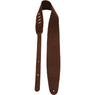 Perris 3.5" Basic Leather Guitar Strap in Brown