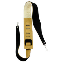 Perris 2.5" Black Suede Banjo Strap with Metal Hooks