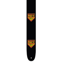 Perris 2.5" Leather Hi-Res "KISS" Licensed Guitar Strap