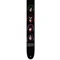 Perris 2.5" Leather Hi-Res "KISS" Licensed Guitar Strap