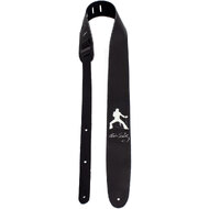 Perris 2.5" Leather "Elvis - Silhouette" High Res Print on Black Licensed Guitar Strap