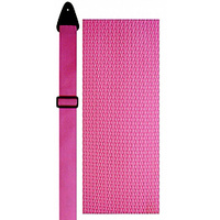 Perris 2" Poly Pro Pink Guitar Strap with Leather ends