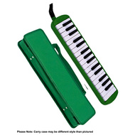 QM Musical 32-Key Melodica in Green with Bag