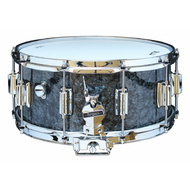 Rogers Dyna-Sonic Beavertail Series Snare Drum in Black Diamond Pearl - 14 x 6.5"
