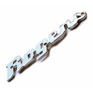Rogers Script Logo Badge with Mounting Screws