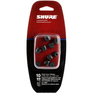 Shure Medium Size Black Foam Earphone Sleeves (Pk-10)