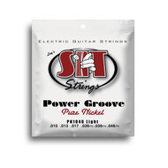 SIT Power Groove Pure Nickel Electric Guitar Light String Set (10-46)
