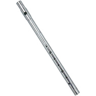 Maxtone 7-Hole Stainless Steel Flute in Nickel Plated Finish (Key of C) 