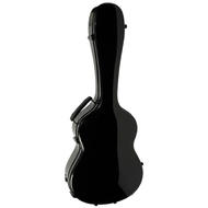 Torque Fiberglass Acoustic Guitar Case with Hygrometer in Black Finish