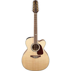 Takamine G70 Series 12 String Jumbo AC/EL Guitar with Cutaway in Natural Gloss Finish 