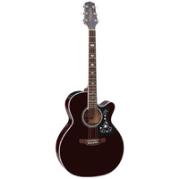 Takamine G70 Series NEX AC/EL Guitar with Cutaway in Wine Red Gloss Finish 