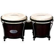 Toca 6 & 7" Synergy Series Wooden Bongos in Trans Black Finish