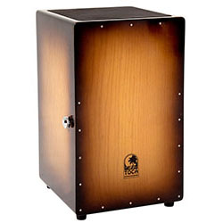 Toca Wooden Cajon in Honey Burst with Internal Wire Snares