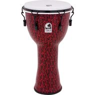 Toca Freestyle 2 Series Mech Tuned Djembe 14" in Red Mask Pattern with Bag