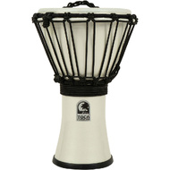 Toca Freestyle Colorsound Series Djembe 7" in Metallic White