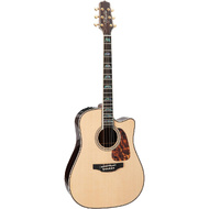 Takamine Pro Series 10 Dreadnought AC/EL Guitar with Cutaway in Natural Gloss Finish