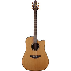 Takamine Pro Series 3 Dreadnought AC/EL Guitar with Cutaway in Natural Satin Finish
