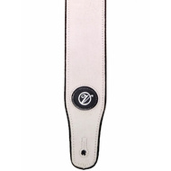 Vorson White Suede Leather Guitar Strap