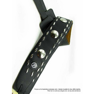 Vorson Black Leather Guitar Strap with Metal Round Conchos
