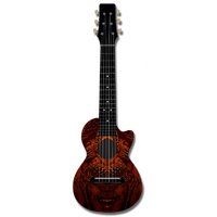 Kealoha Guitalele in Ancient Bronze Design with Black ABS Resin Body
