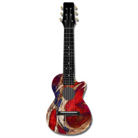 Kealoha Guitalele in Surfing USA Design with Black ABS Resin Body