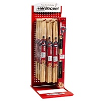 Wincent Drum Stick & Drum Rod Counter Top  Stand Display Package